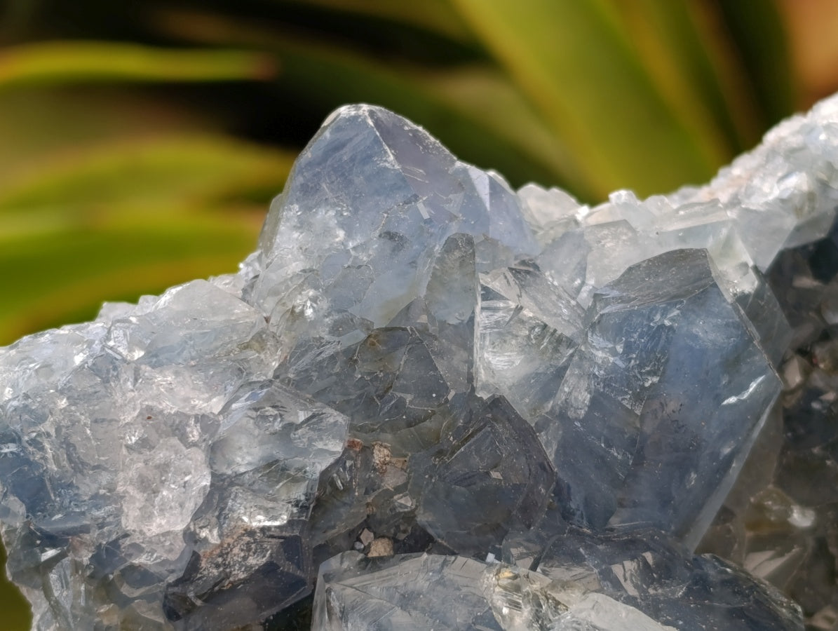 Natural Blue Celestite Specimens x 2 From Sakoany, Madagascar