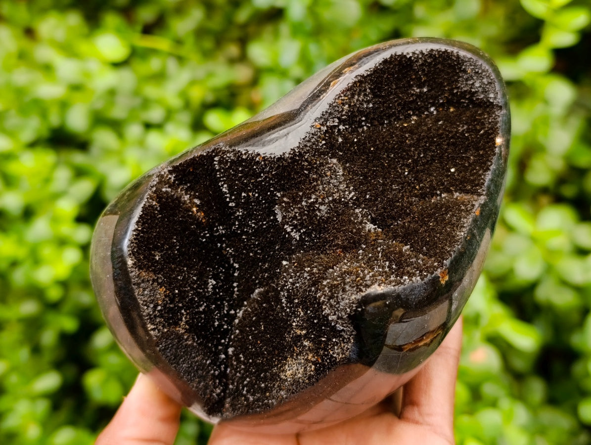 Polished Septerye Sauvage "Dragons Egg" Geode Standing Free Form x 3 From Mahajanga, Madagascar