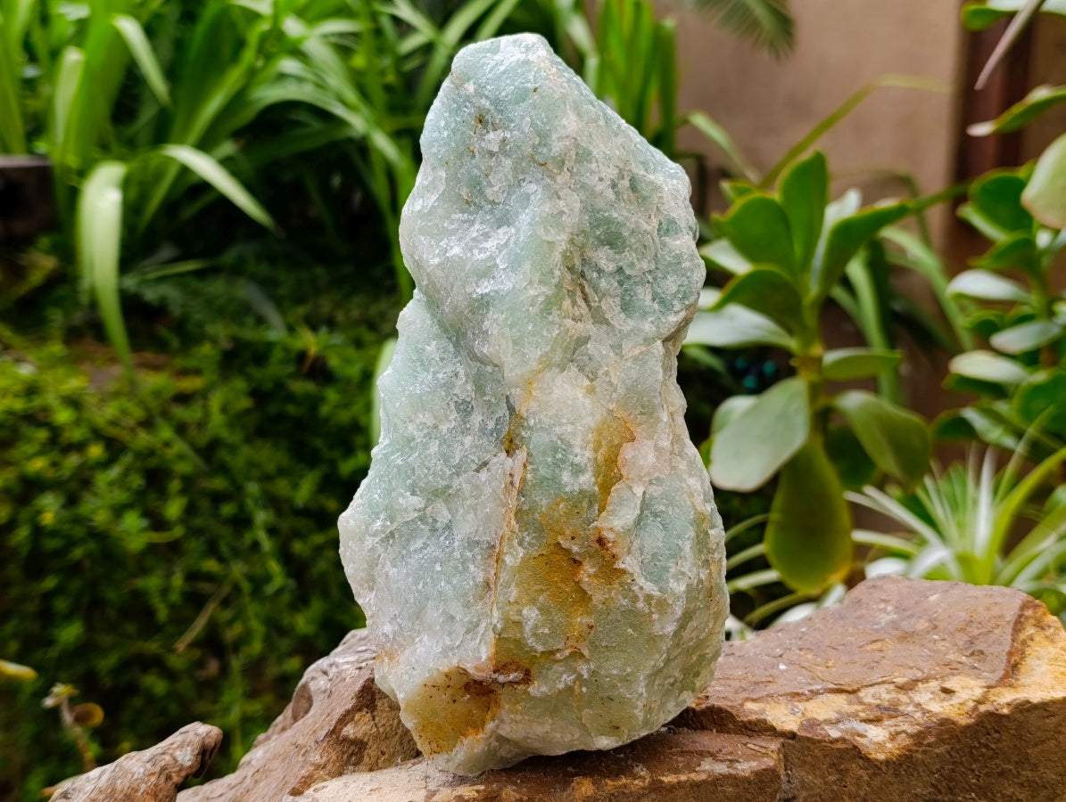 Natural Cobbed Aquamarine Specimens x 2 From Northern Cape, South Africa