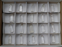 Polished Semi Optic Clear Quartz Jewellery Crystals x 20 From Madagascar