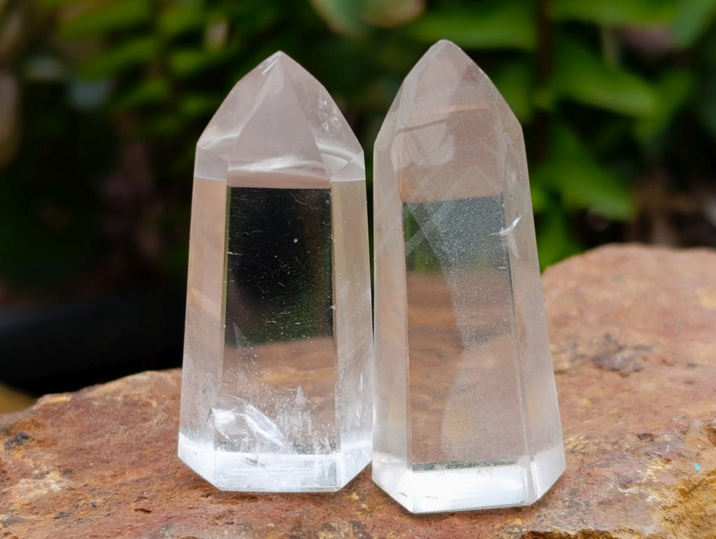 Polished Semi Optic Clear Quartz Jewellery Crystals x 20 From Madagascar