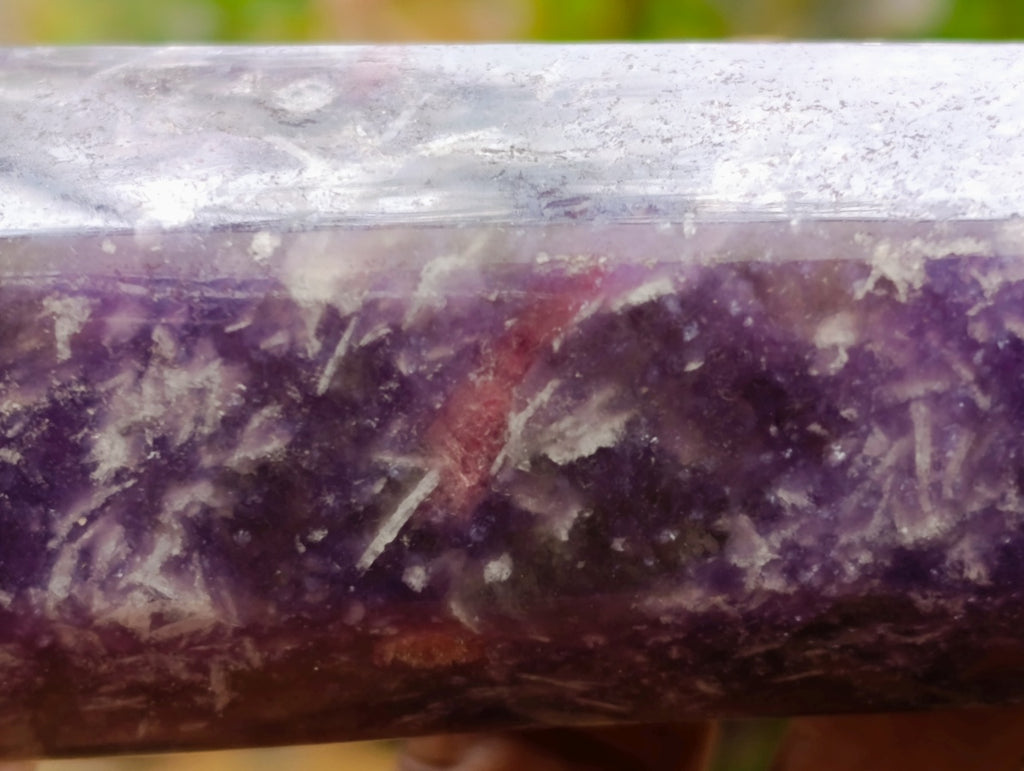 Polished Lepidolite With Pink Rubellite Tourmaline Towers x 2 From Ambatondrazaka, Madagascar