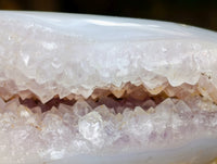 Polished On One Side Agate and Amethyst Display Pieces x 3 From Madagascar