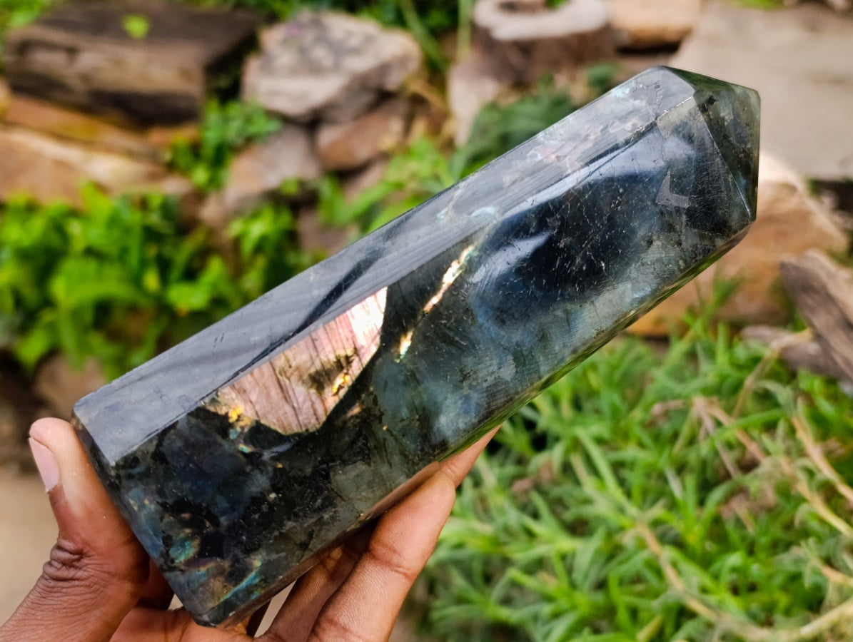 Polished Labradorite Display Crystals x 3 From Madagascar