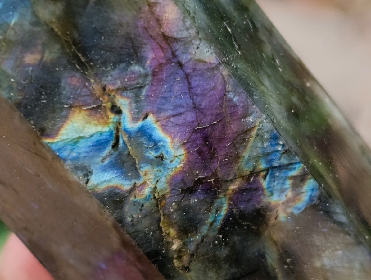Polished Labradorite Display Crystals x 3 From Madagascar