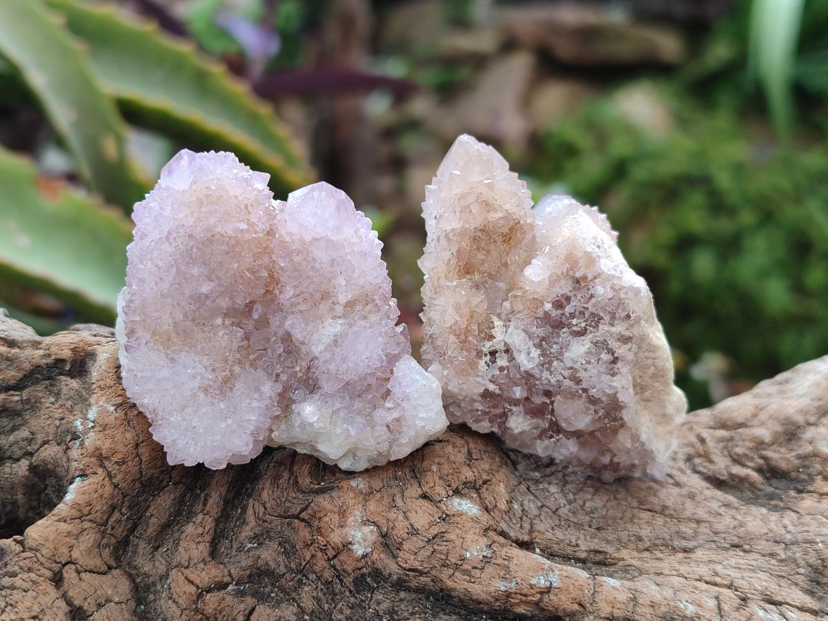 Natural Limonite Fairy Spirit Quartz and Ametrine Crystals and Clusters x 20 From Boekenhouthoek, South Africa