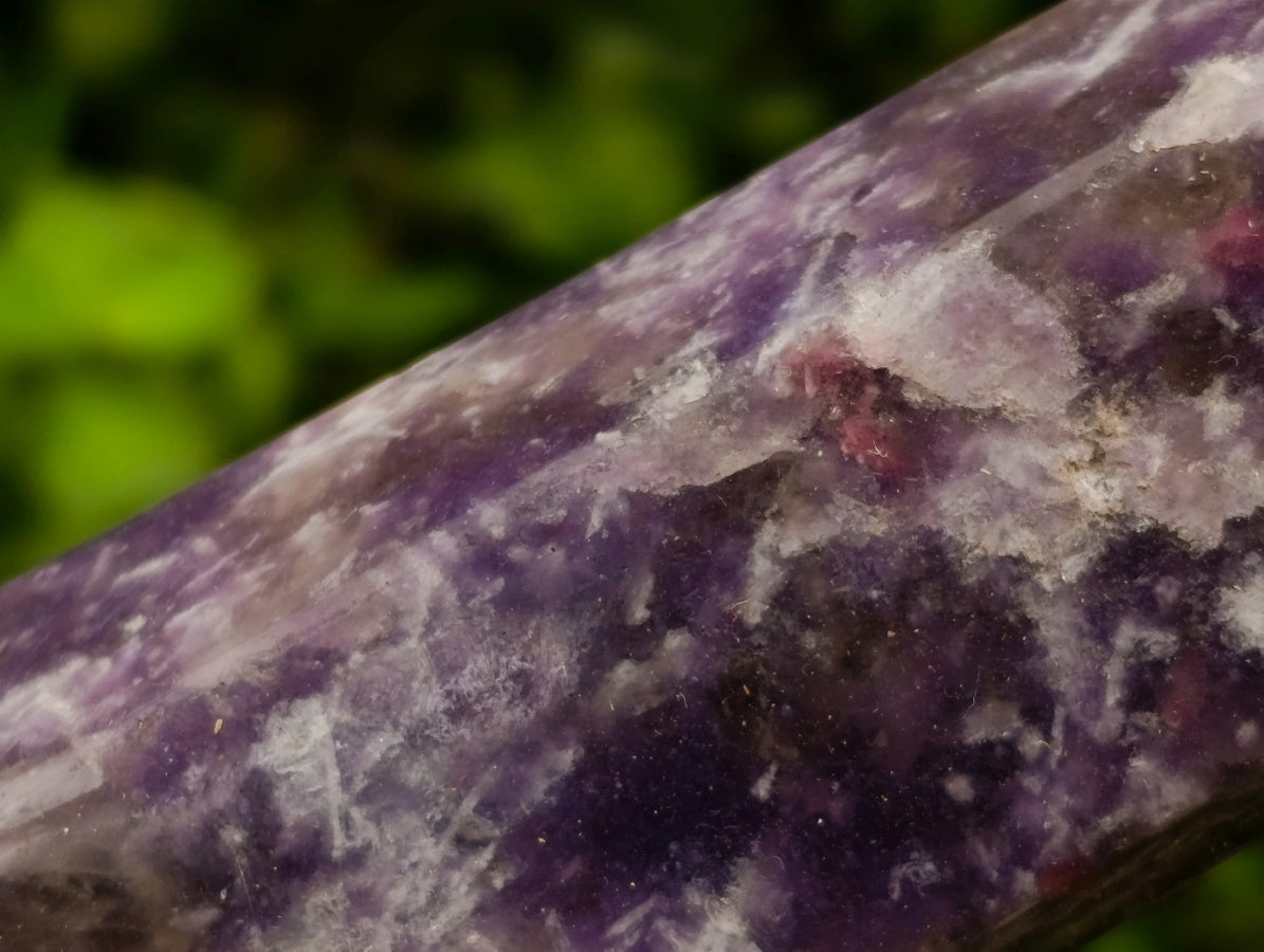 Polished Lepidolite With Pink Rubellite Tourmaline Towers x 2 From Ambatondrazaka, Madagascar