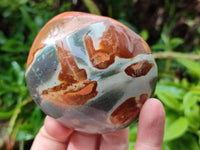 Polished On One Side Polychrome Jasper Nodules x 6 From NW Coast, Madagascar