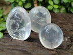 Polished Girasol Pearl Quartz Palm Stones x 20 From Ambatondrazaka, Madagascar