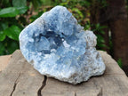 Natural Blue Celestite Geode Specimens x 2 From Sakoany, Madagascar