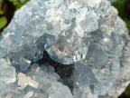 Natural Blue Celestite Geode Specimens x 2 From Sakoany, Madagascar