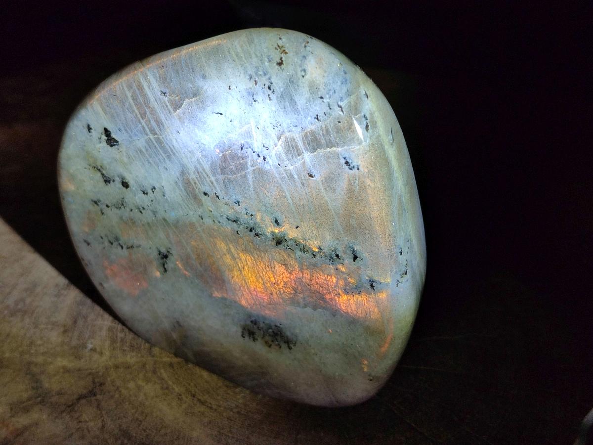 Polished Rare Purple Sunset Flash Labradorite Standing Free Forms x 2 From Madagascar