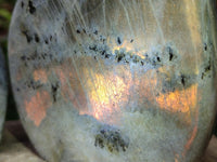 Polished Rare Purple Sunset Flash Labradorite Standing Free Forms x 2 From Madagascar