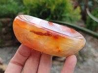 Polished Carnelian Agate Gemstone Bowls x 6 From Madagascar