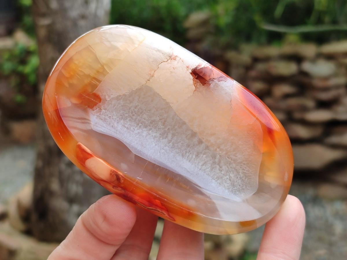 Polished Carnelian Agate Gemstone Bowls x 6 From Madagascar