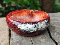 Polished Carnelian Agate Gemstone Bowls x 6 From Madagascar