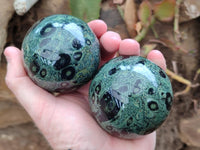 Polished Stromatolite Spheres x 4 From Katsepy, Madagascar