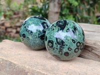 Polished Stromatolite Spheres x 4 From Katsepy, Madagascar