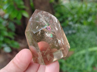 Polished Mixed Smokey Window Quartz Crystals x 17 From Madagascar