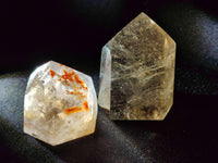 Polished Mixed Smokey Window Quartz Crystals x 17 From Madagascar