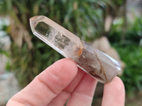 Polished Mixed Smokey Window Quartz Crystals x 17 From Madagascar