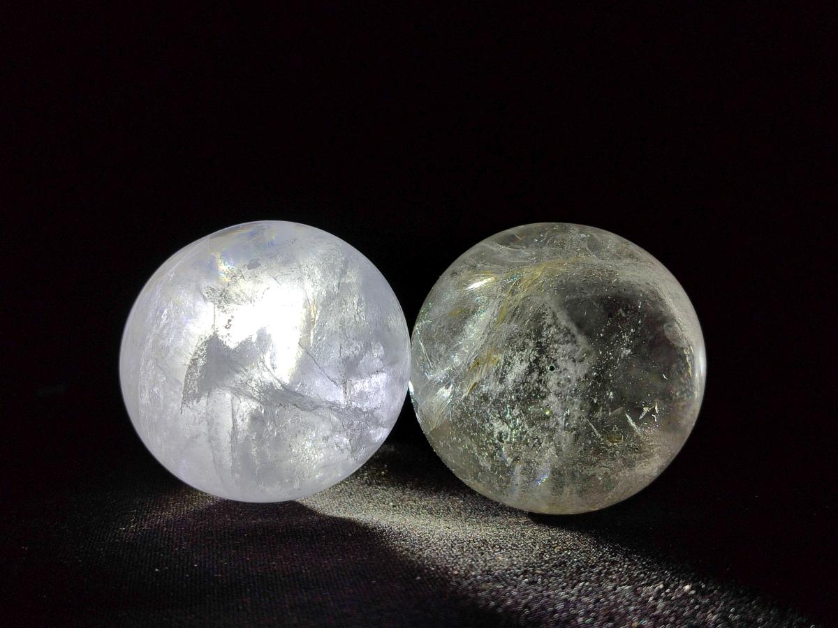 Polished Clear Quartz Crystal Balls x 6 From Madagascar