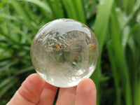 Polished Clear Quartz Crystal Balls x 6 From Madagascar