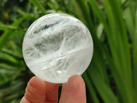 Polished Clear Quartz Crystal Balls x 6 From Madagascar