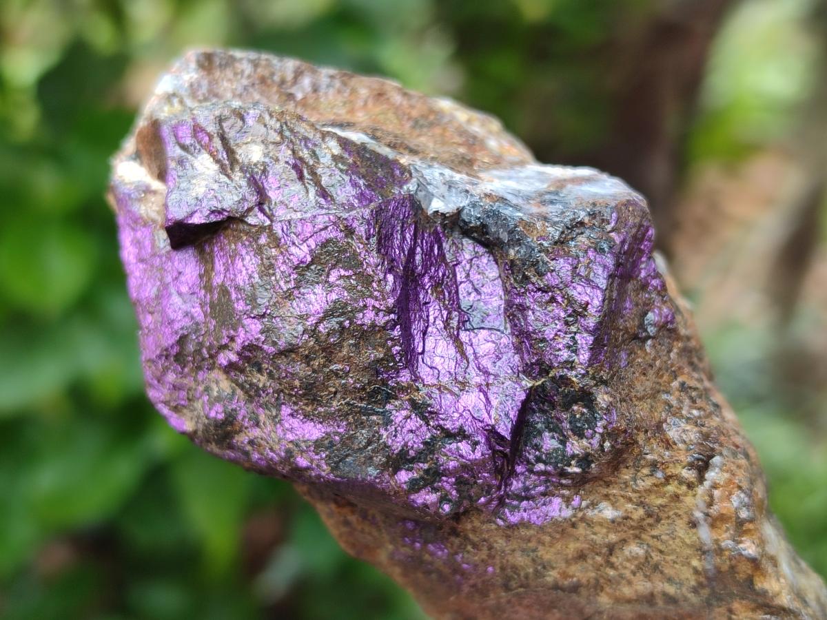Natural Metallic Cobbed Purpurite Specimens x 12 From Erongo, Namibia