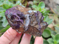 Natural Metallic Cobbed Purpurite Specimens x 12 From Erongo, Namibia