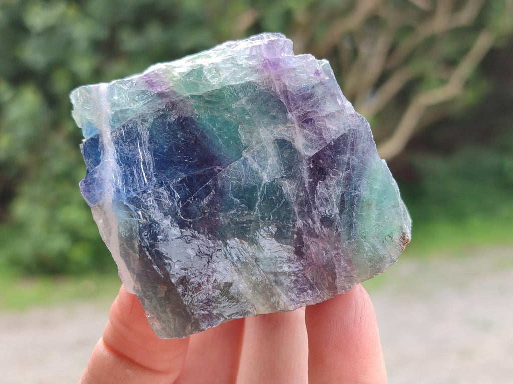 Natural Watermelon Fluorite Cobbed Specimens x 12 From Uis, Namibia