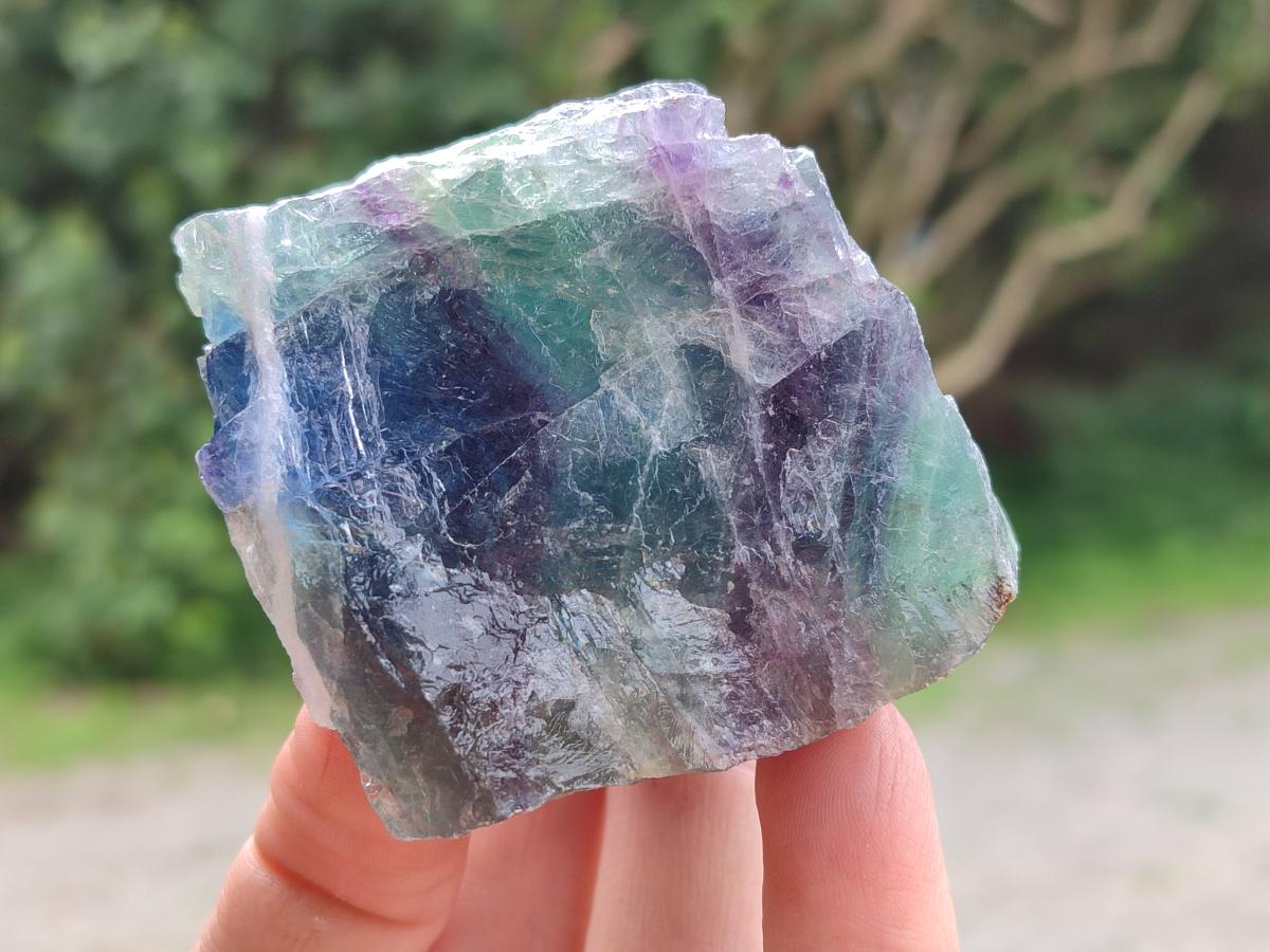 Natural Watermelon Fluorite Cobbed Specimens x 12 From Uis, Namibia