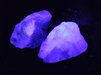 Natural Watermelon Fluorite Cobbed Specimens x 12 From Uis, Namibia