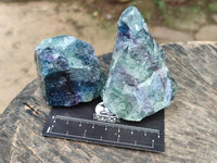 Natural Watermelon Fluorite Cobbed Specimens x 12 From Uis, Namibia