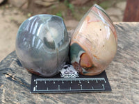 Polished Polychrome Jasper Flames x 6 From NW Coast, Madagascar