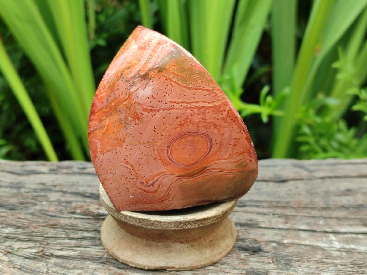 Polished Polychrome Jasper Flames x 6 From NW Coast, Madagascar