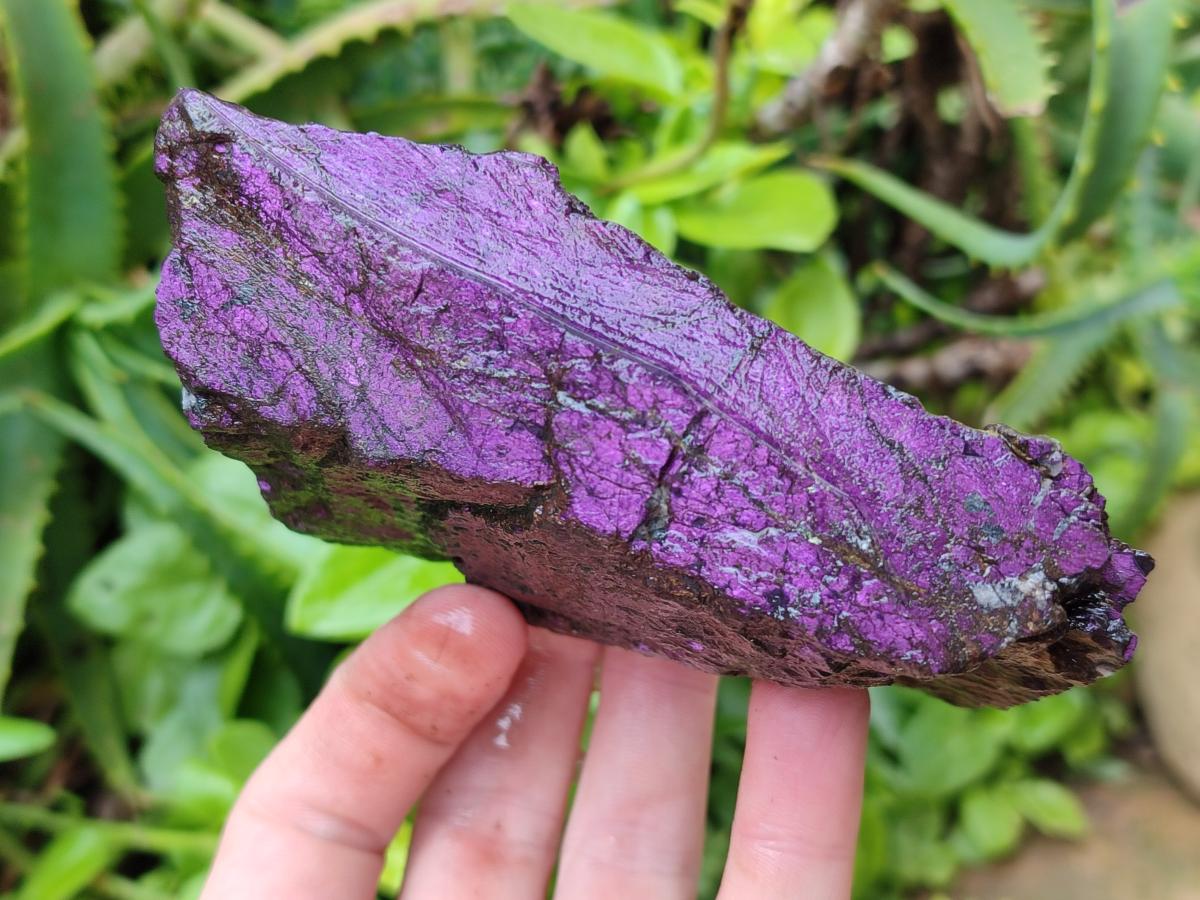 Natural Metallic Cobbed Purpurite Specimens x 5 From Erongo, Namibia