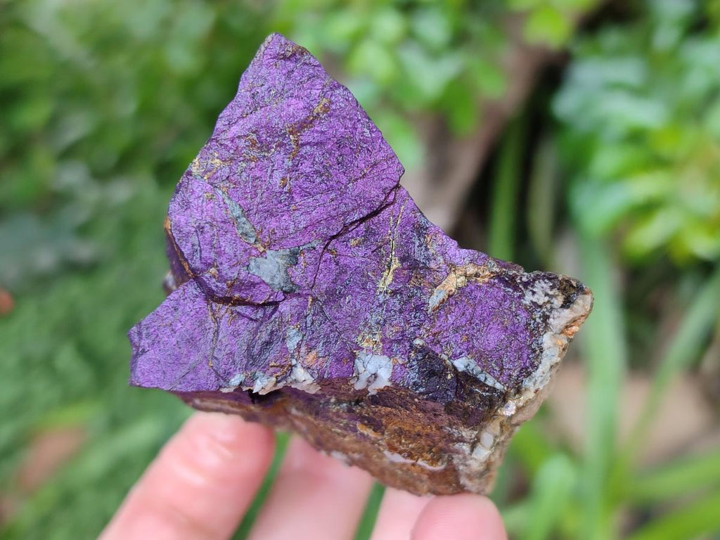Natural Metallic Cobbed Purpurite Specimens x 5 From Erongo, Namibia