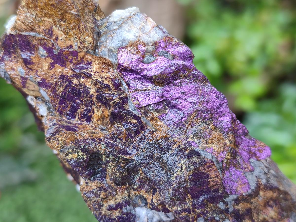 Natural Metallic Cobbed Purpurite Specimens x 5 From Erongo, Namibia