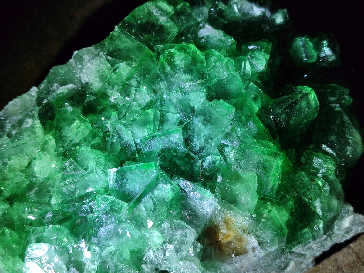 Natural Large Cubic Green Fluorite Cabinet Specimen x 1 From Mandrosonoro, Madagascar - Toprock Gemstones and Minerals 