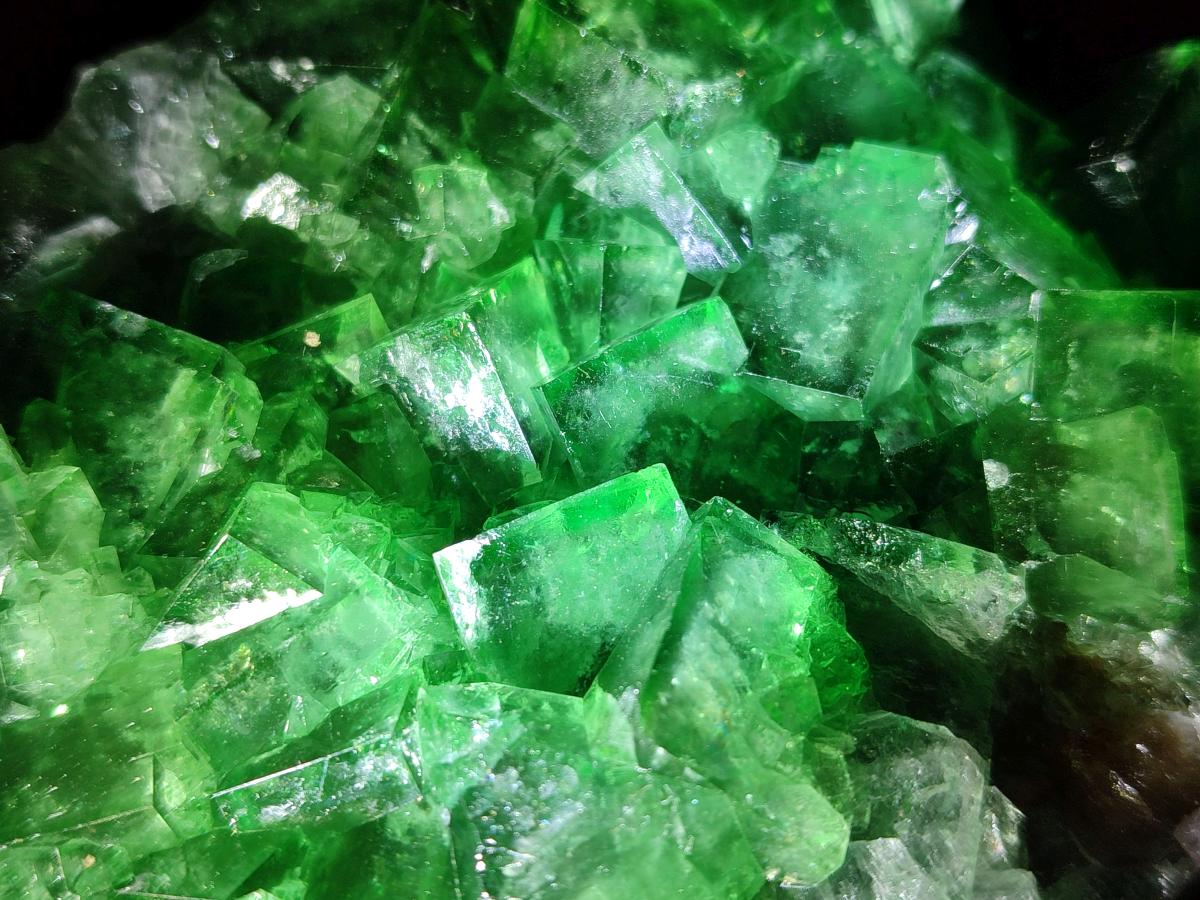 Natural Large Cubic Green Fluorite Cabinet Specimen x 1 From Mandrosonoro, Madagascar