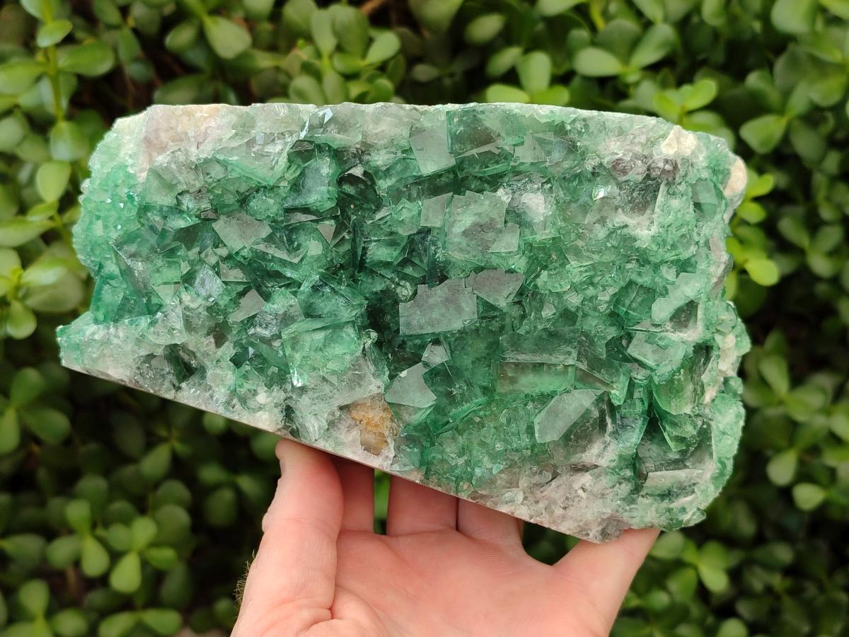 Natural Large Cubic Green Fluorite Cabinet Specimen x 1 From Mandrosonoro, Madagascar - Toprock Gemstones and Minerals 