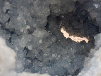 Polished XL Blue Celestite Crystal Geode Egg x 1 From Sakoany, Madagascar
