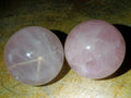 Polished Gemmy Star Rose Quartz Spheres x 12 From Madagascar