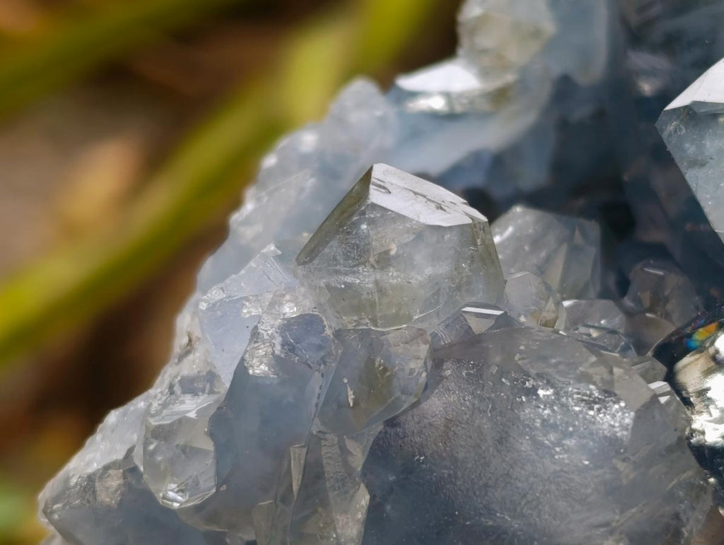 Natural Blue Celestite Specimens x 2 From Sakoany, Madagascar