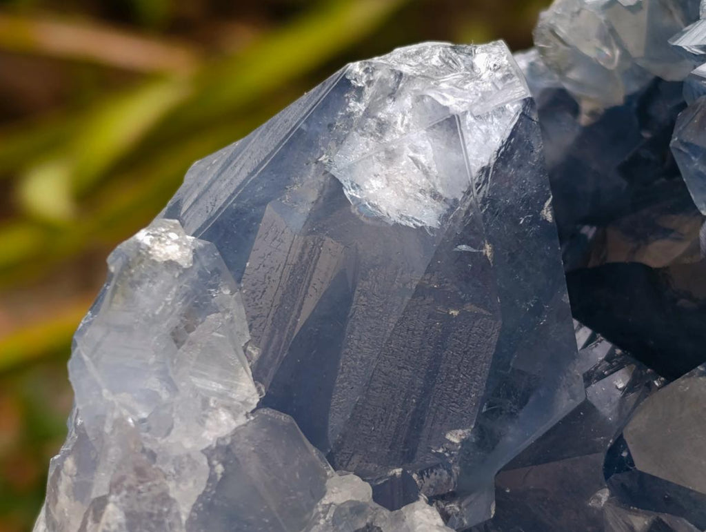 Natural Blue Celestite Specimens x 2 From Sakoany, Madagascar