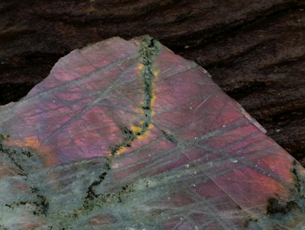 Polished One Side Labradorite Display Piece x 4 From Madagascar