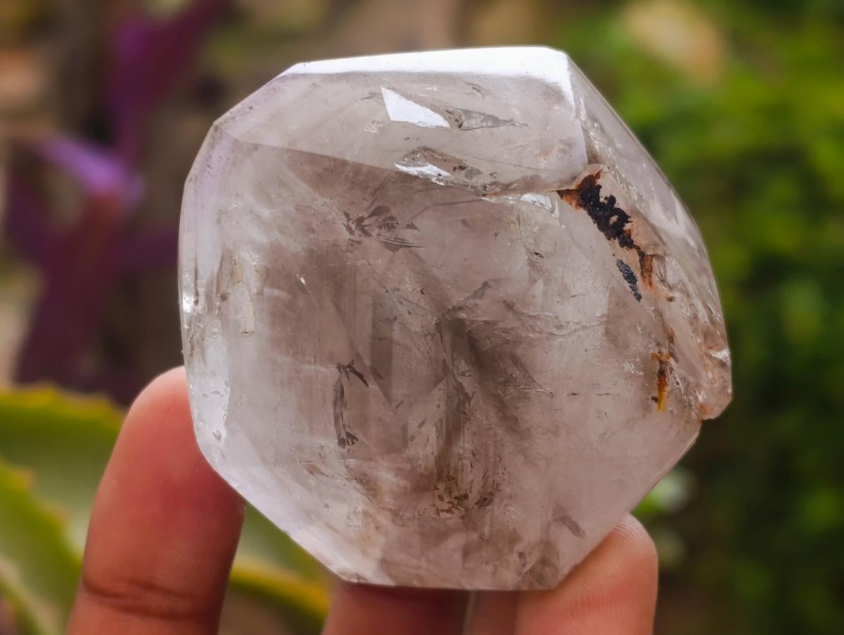 Polished Clear Window Quartz Crystals x 12 From Akansobe, Madagascar