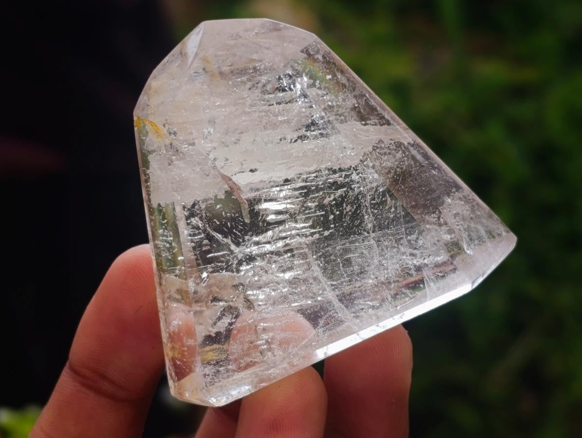 Polished Clear Window Quartz Crystals x 12 From Akansobe, Madagascar