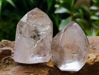 Polished Clear Window Quartz Crystals x 12 From Akansobe, Madagascar